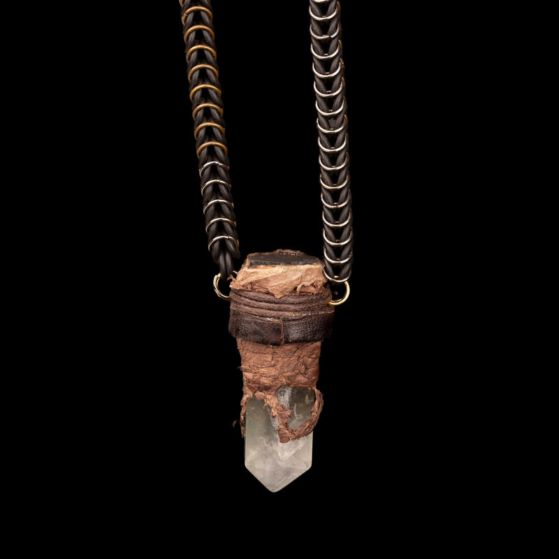 Wrapped Quartz Necklace