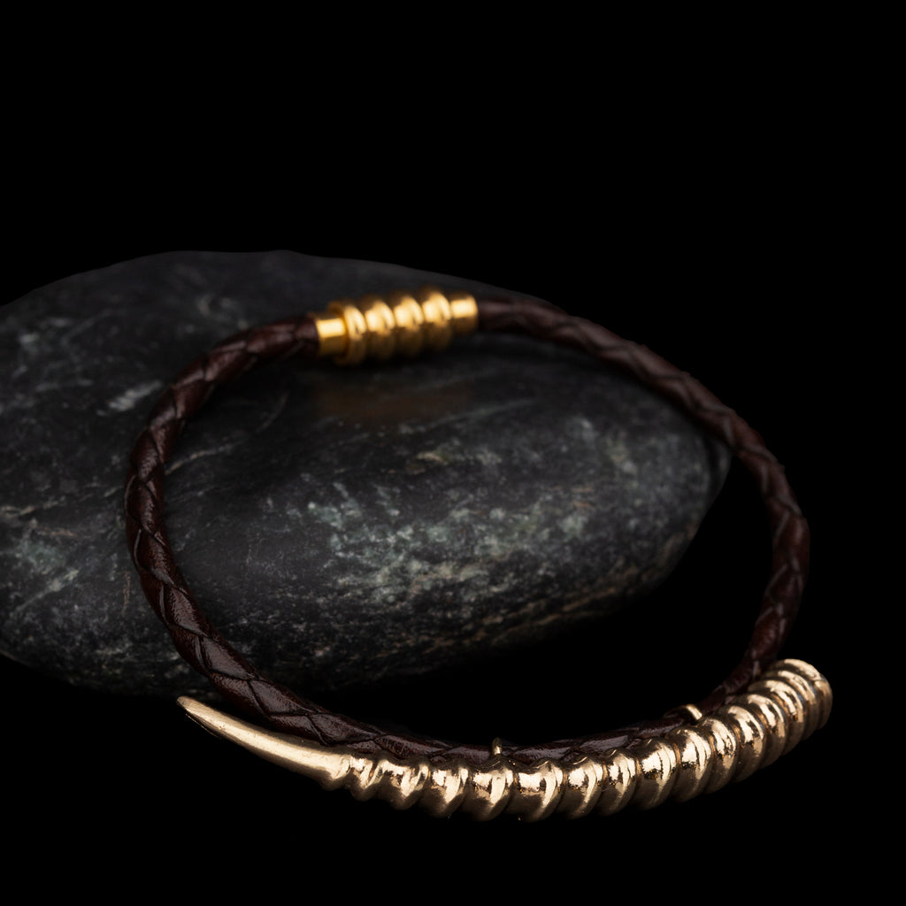 Leather Horn Bracelet