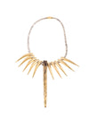 Original necklace with golden horns