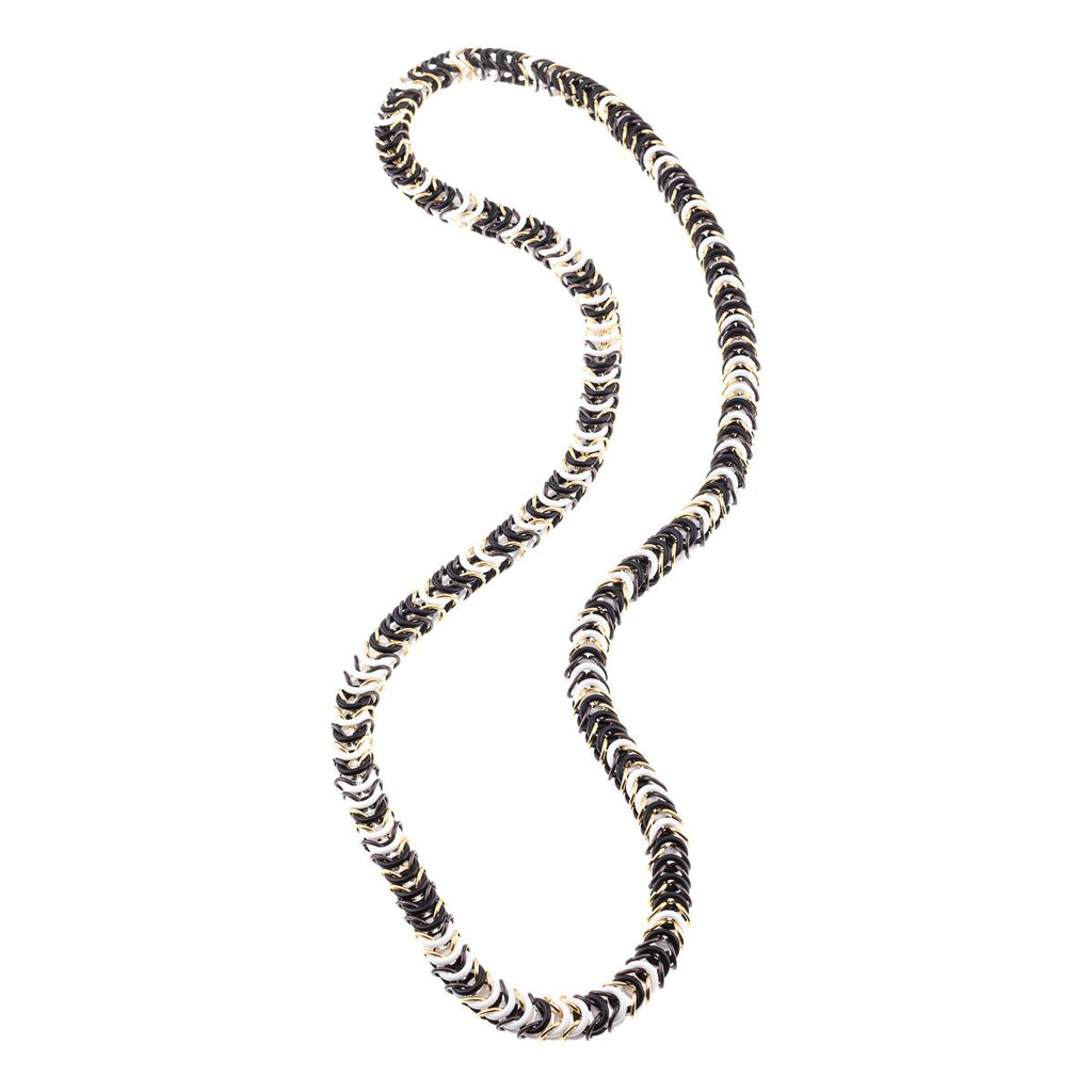 Original black and white masai type necklace