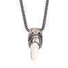 Original ostrich claw necklace in white finish