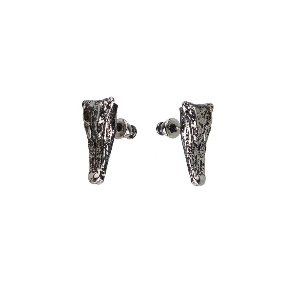 Crocodile head earrings