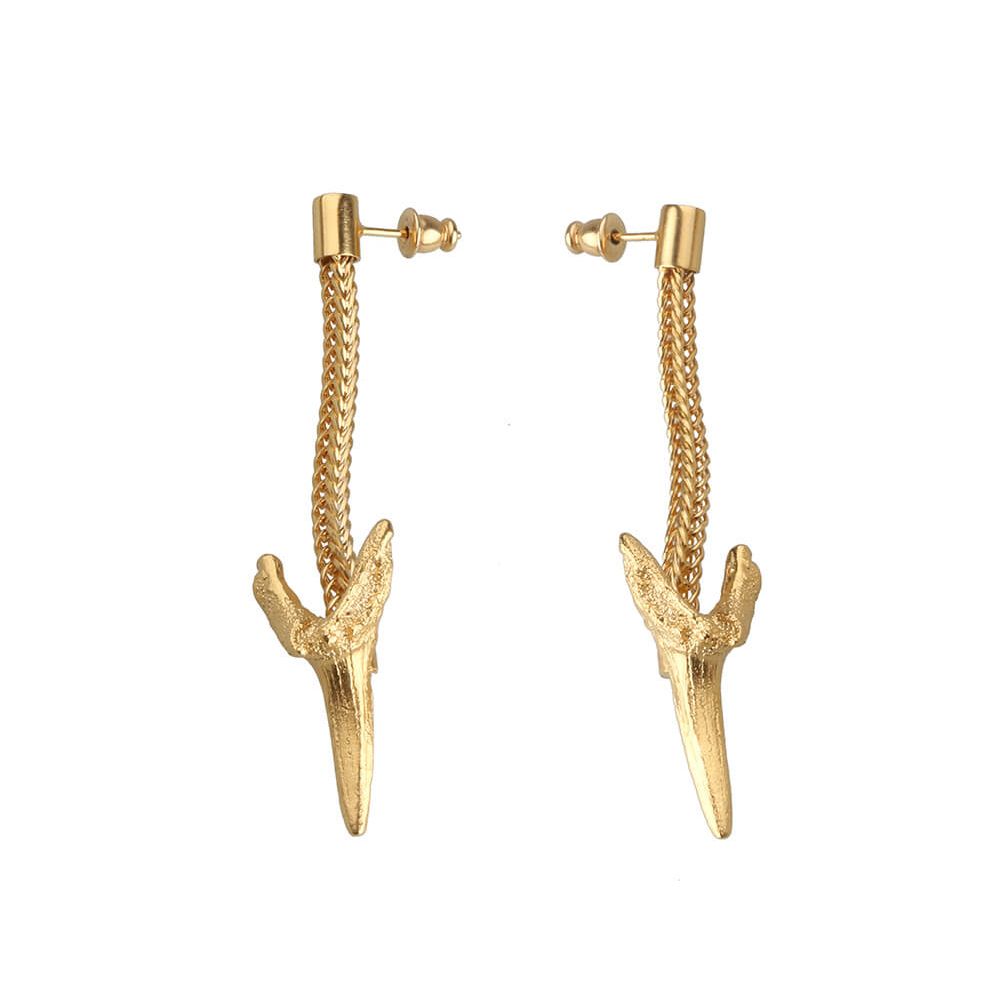 Original golden cascade earrings