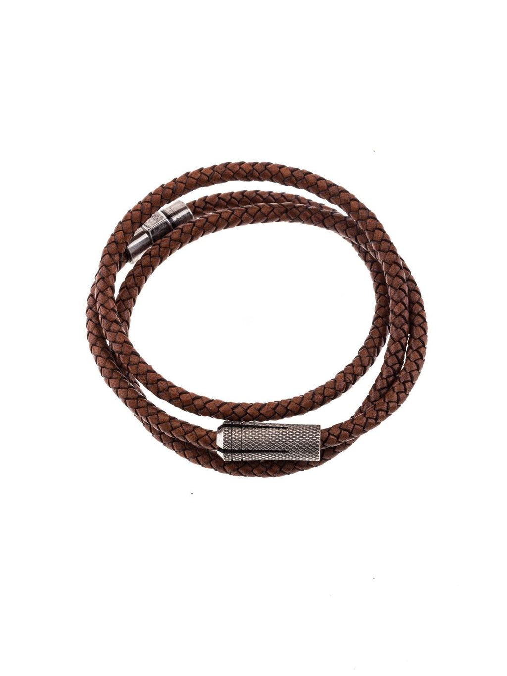 Triple leather bracelet for men