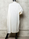 Pirarucu Silk Sleeved Coat White