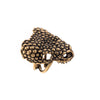 Black and gold Egyptian snake ring