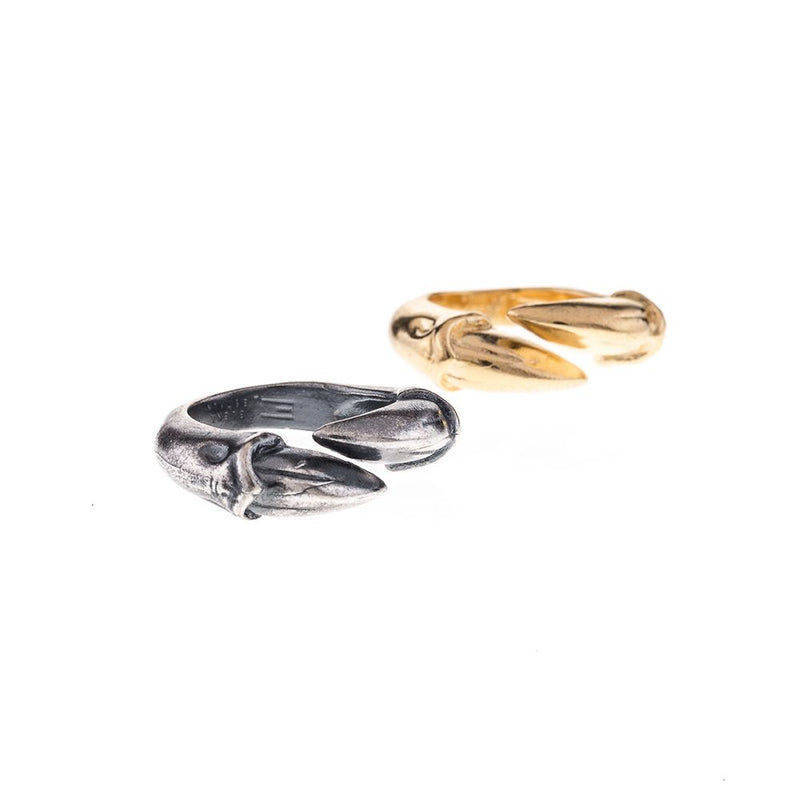 Adjustable double claw ring