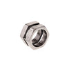 Steel color double nut ring