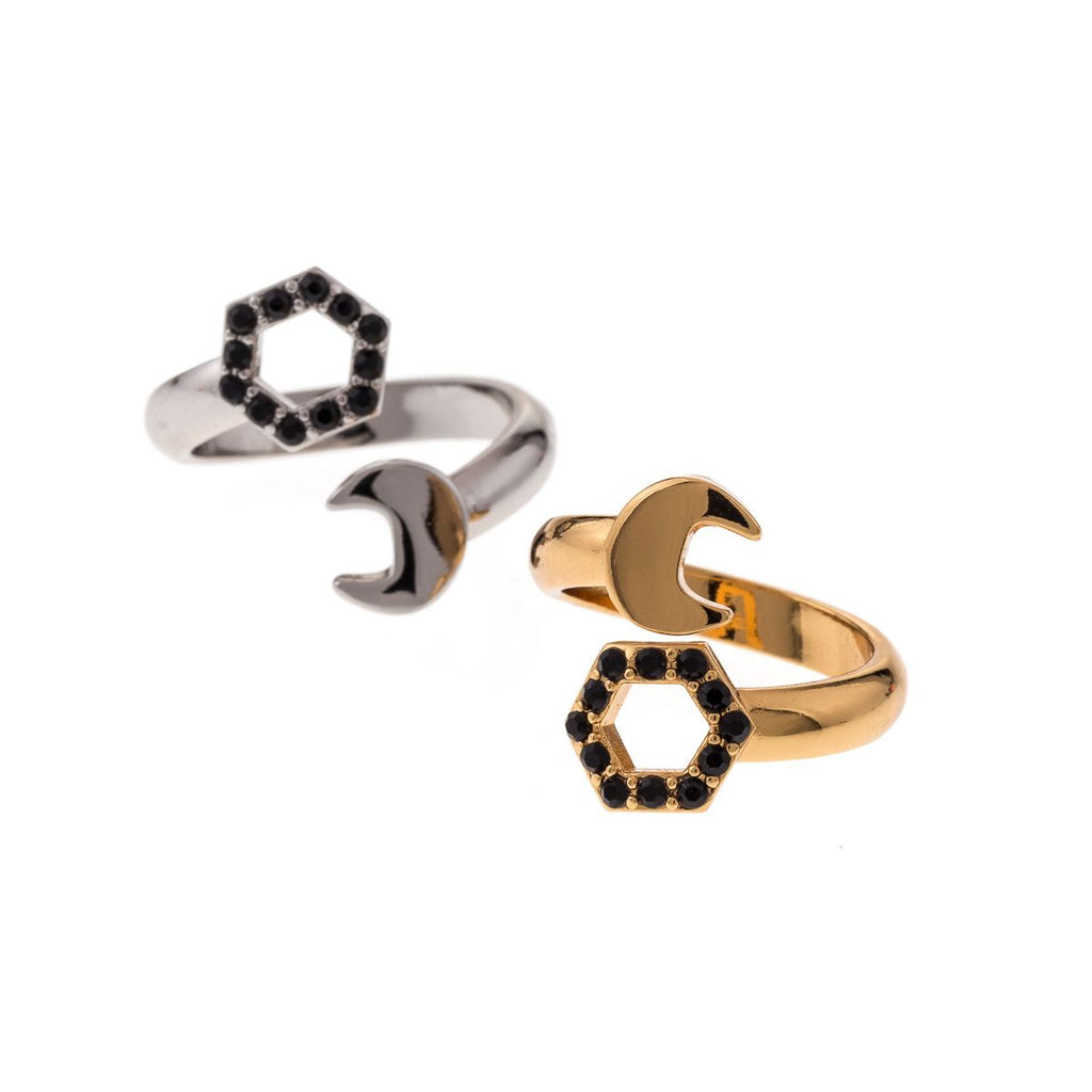 Wrench Ring with Stones