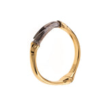 Gold-plated metal bracelet with claw clasp