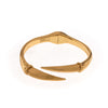 Gold plated women's bracelet with claw clasp