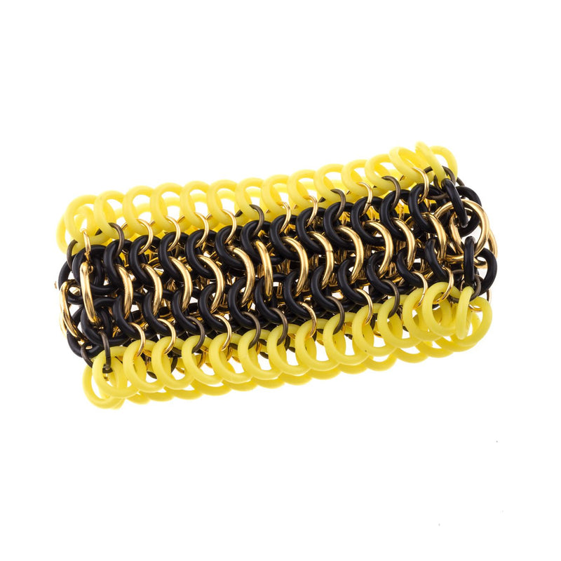 Yellow neon elastic bracelet