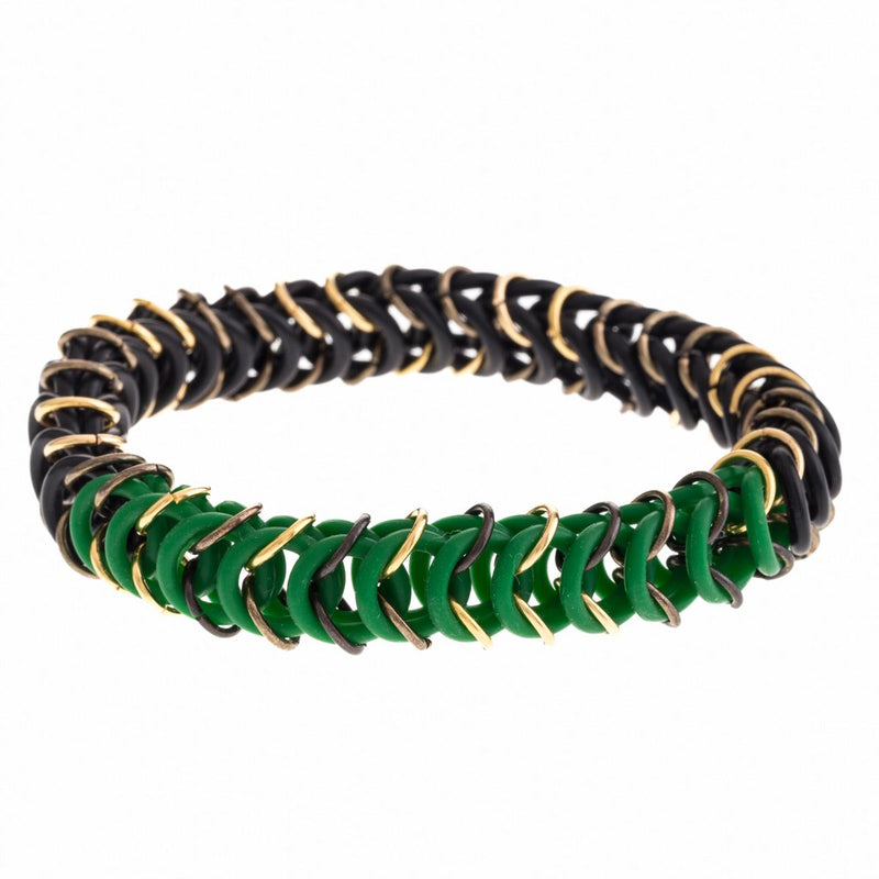 Small green neon elastic bracelet